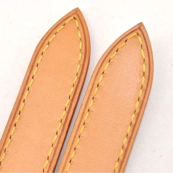 2 Louis Vuitton Straps Replacement Vaschetta Leather Shoulder For GM Bag 31.9” - Picture 6 of 16